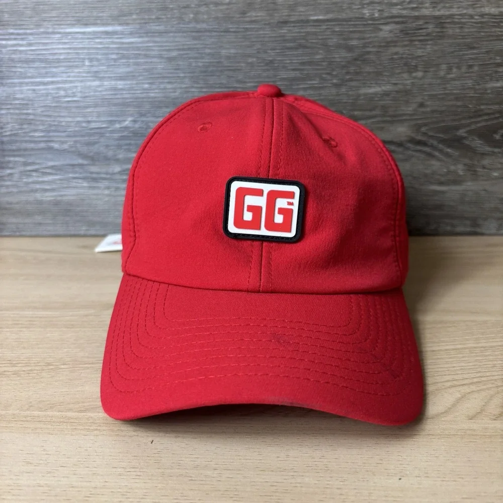 Goodguys Hat Cap Strap Back Red Performance Patch Mesh Vented Trucker Mens